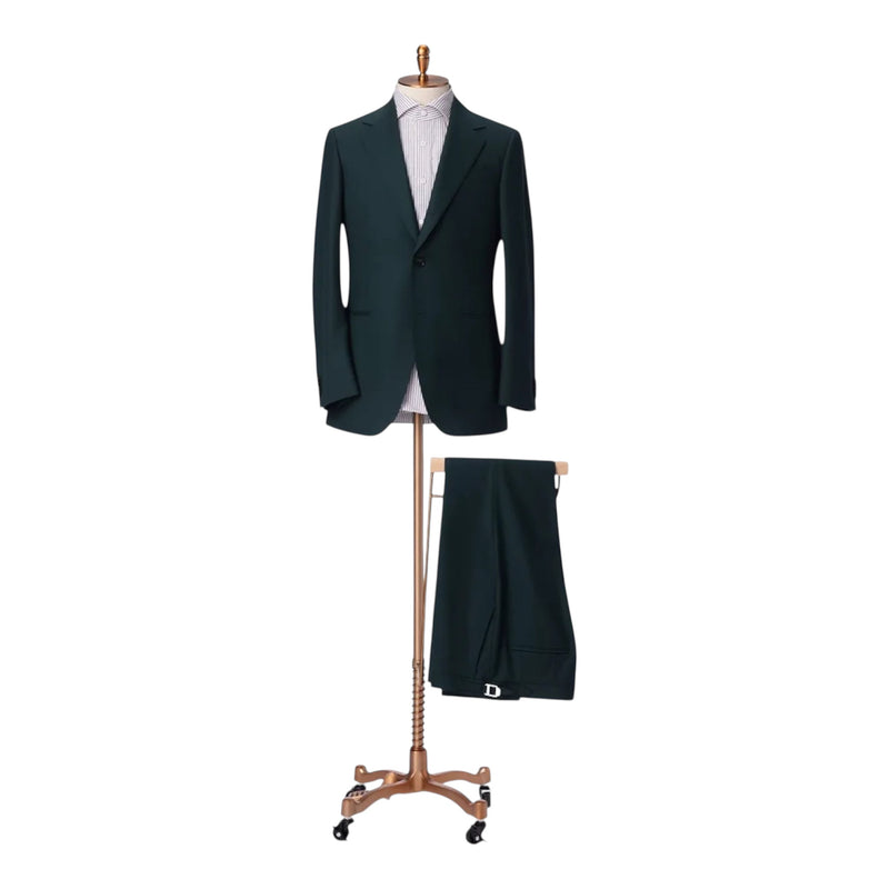 Forest Green Merino Wool Suit (DBU120A)