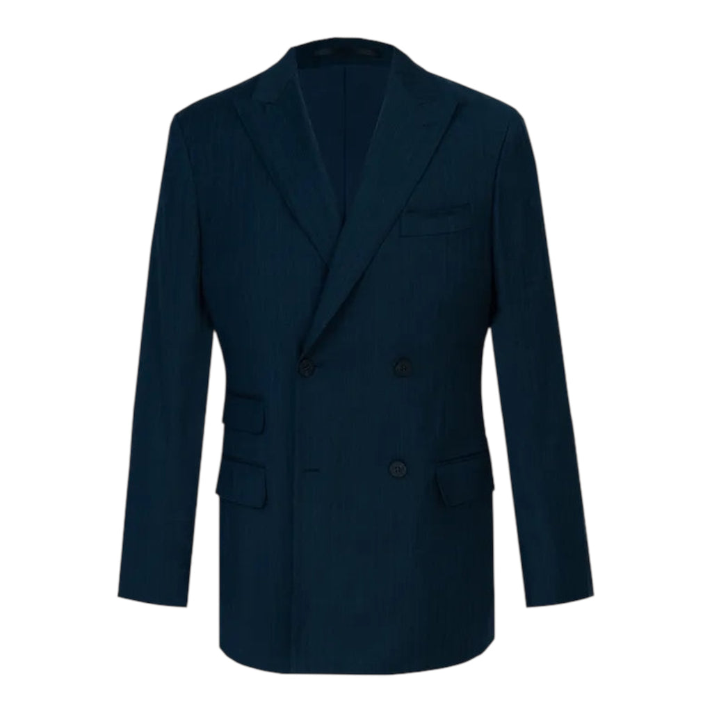Navy Stripe Double-Breasted Business (DLL0126)