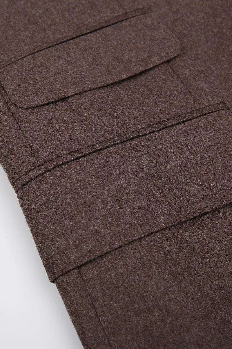 Mocha Brown Winter Business Suit (DAY9046)