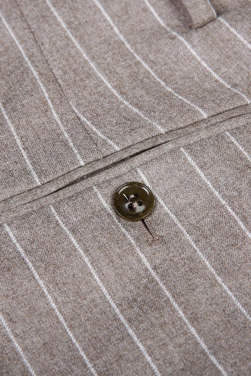 Taupe Pinstripe Executive Suit (DAY9174)