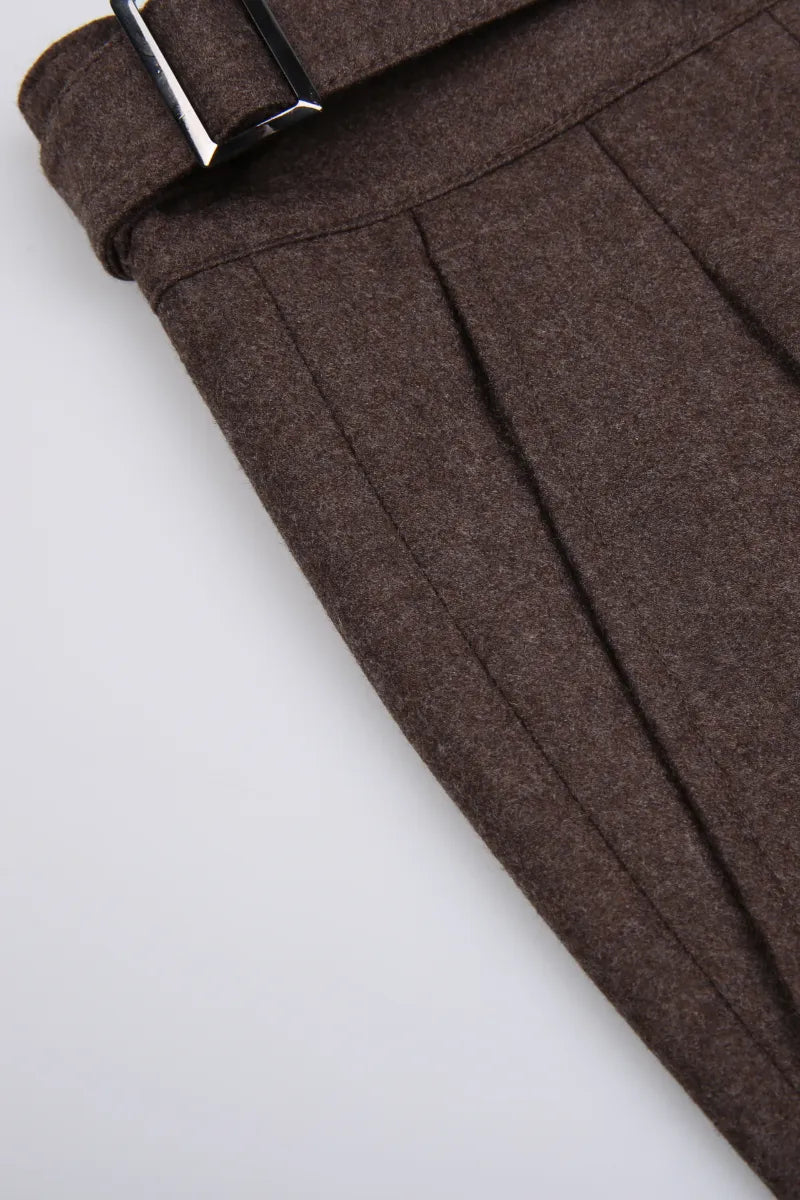 Mocha Brown Winter Business Suit (DAY9046)