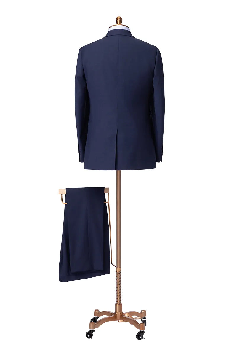 Classic Navy Merino Wool Suit (DBV181A)