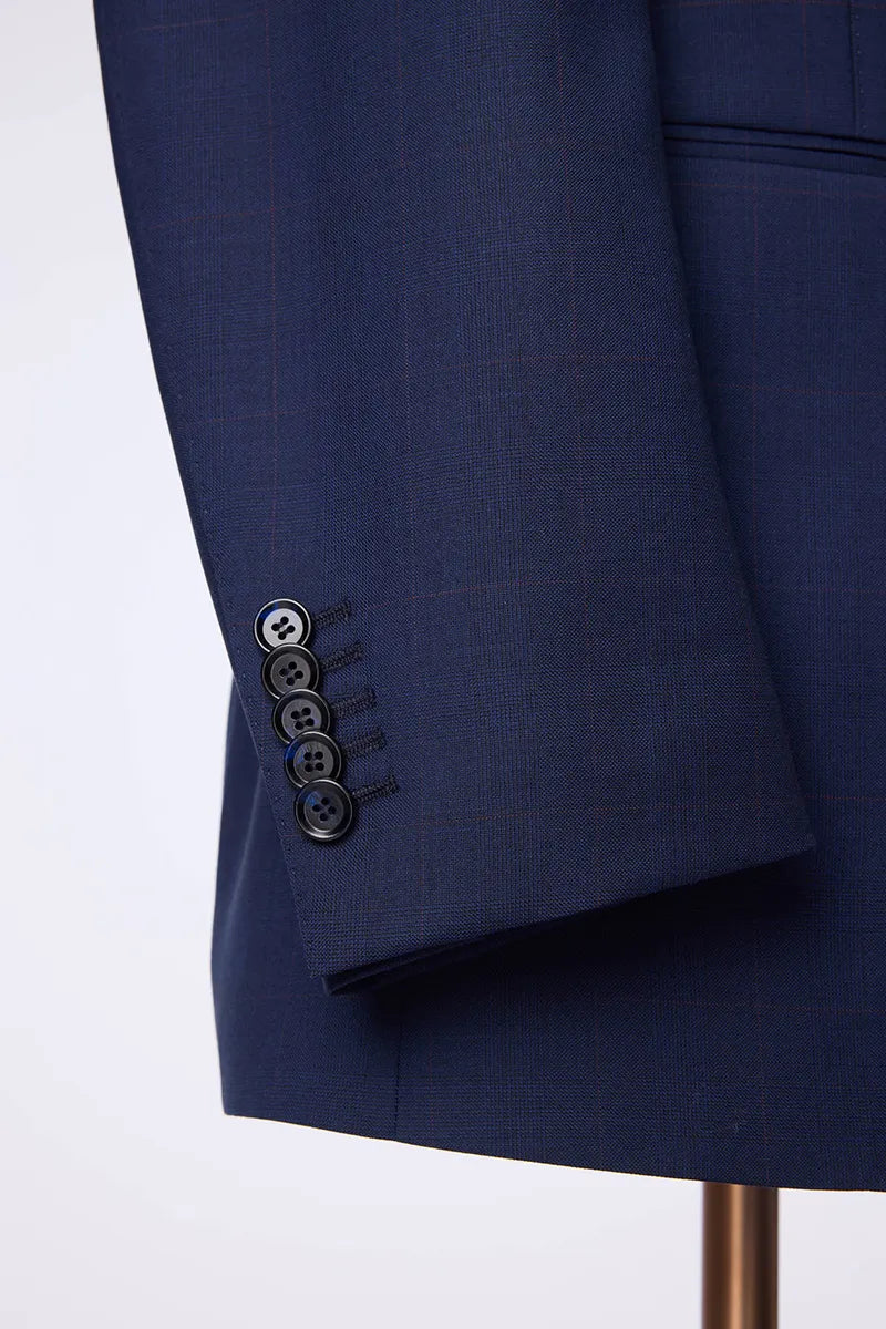 Classic Navy Merino Wool Suit (DBV181A)