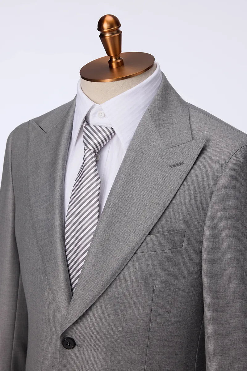 Light Gray Wool & Silk Suit (DAT8085)