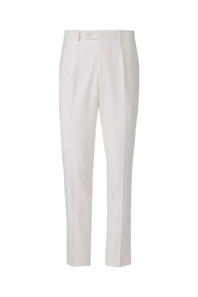 Ramón Antonio White One-Button Formal Suit. (DZZ0020)
