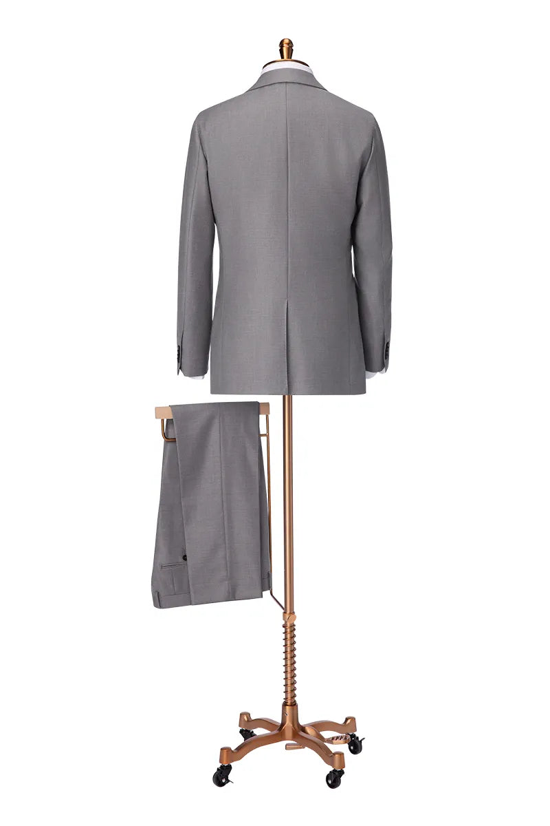 Light Gray Wool & Silk Suit (DAT8085)