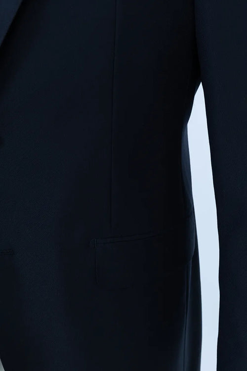 Executive Navy Full Canvas Suit (DAY9144)