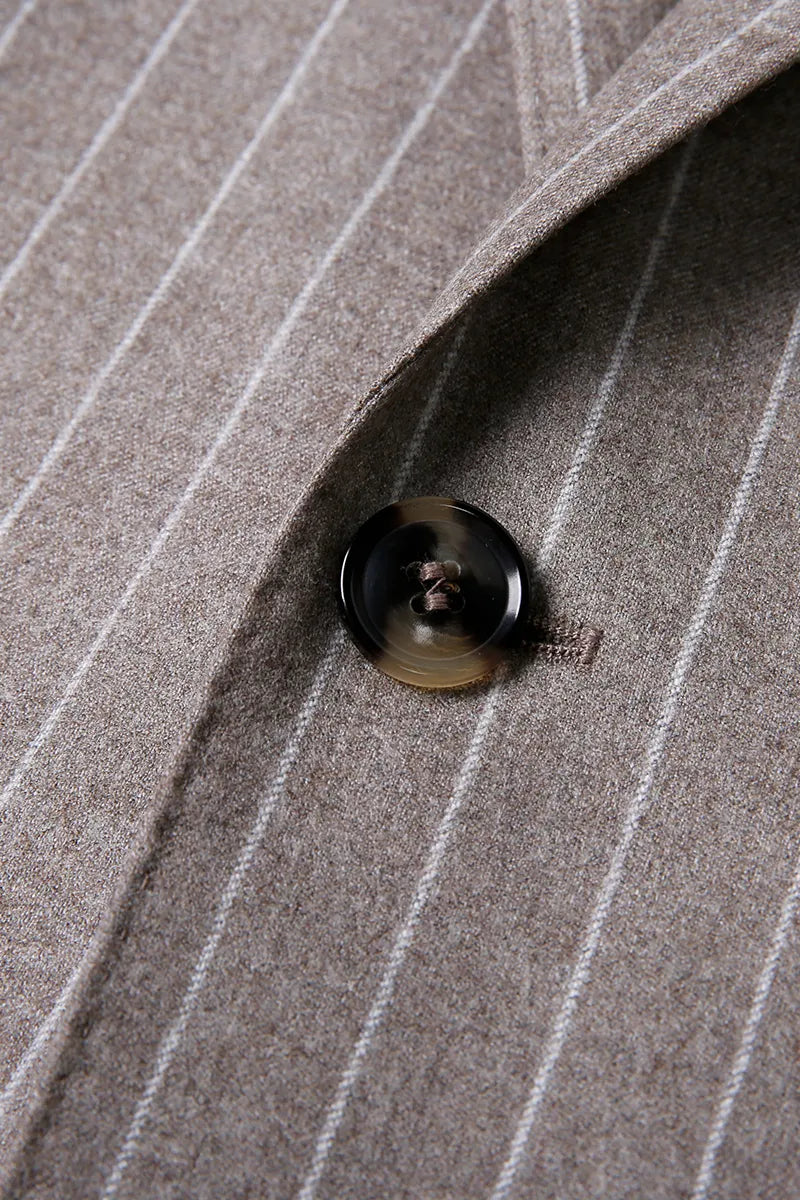 Taupe Pinstripe Executive Suit (DAY9174)