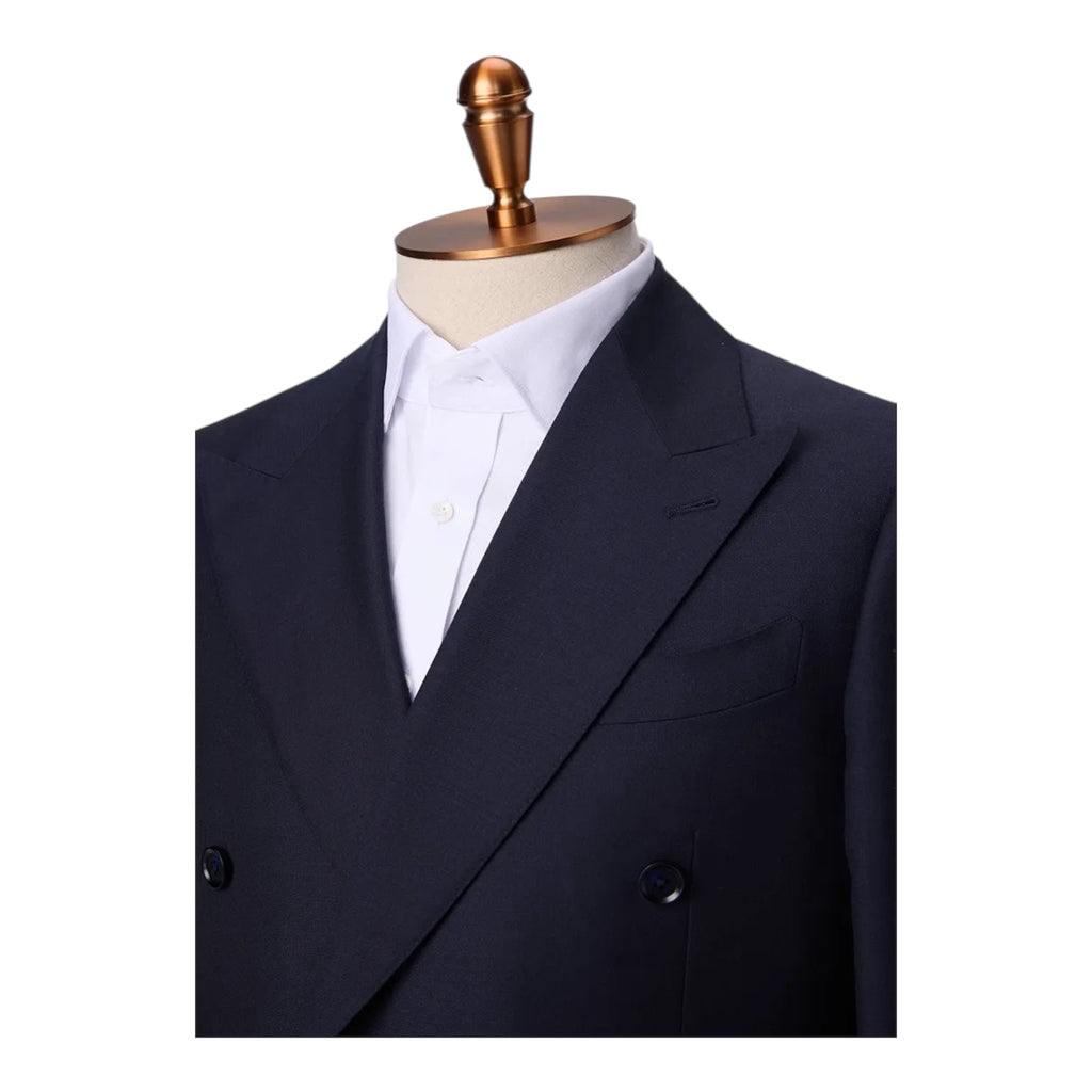 Business 5 Series Double-Breasted Navy Suit