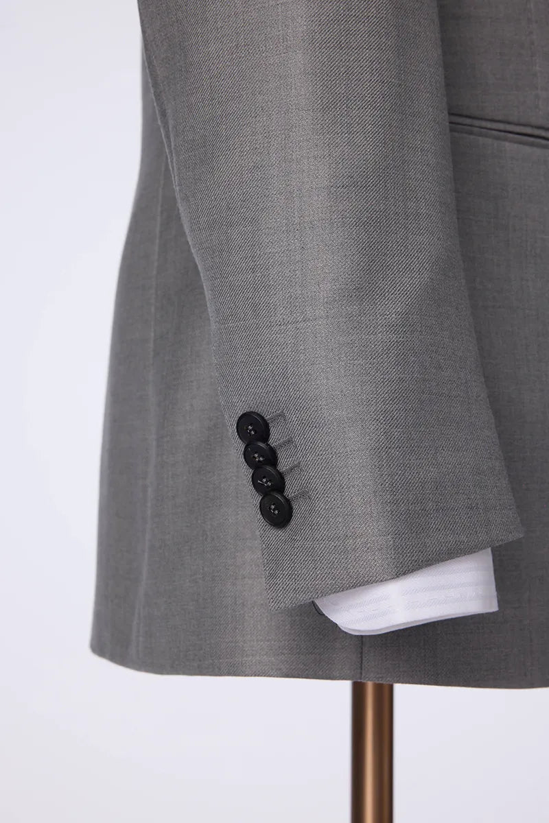 Light Gray Wool & Silk Suit (DAT8085)