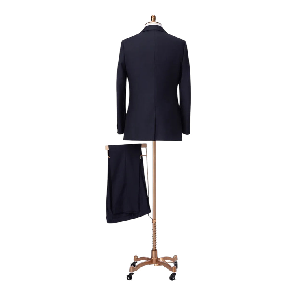 Business 5 Series Double-Breasted Navy Suit