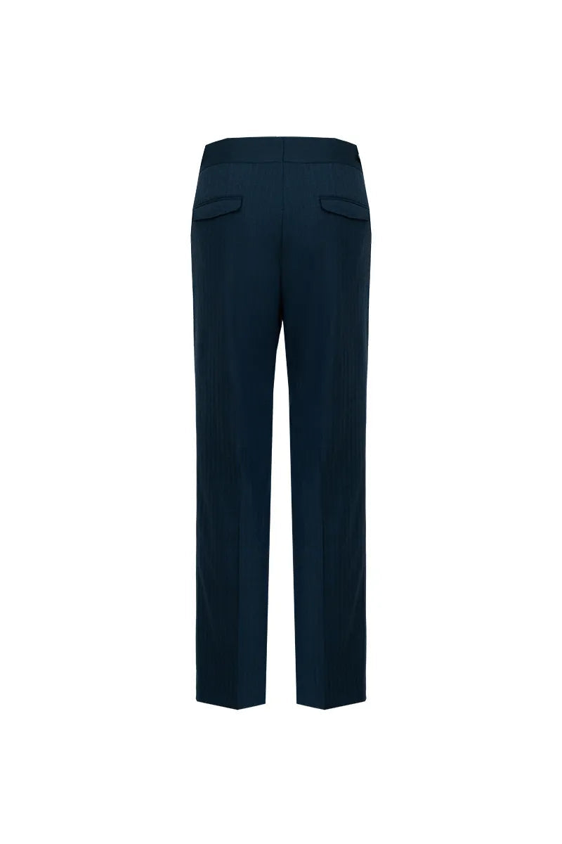Navy Stripe Double-Breasted Business (DLL0126)