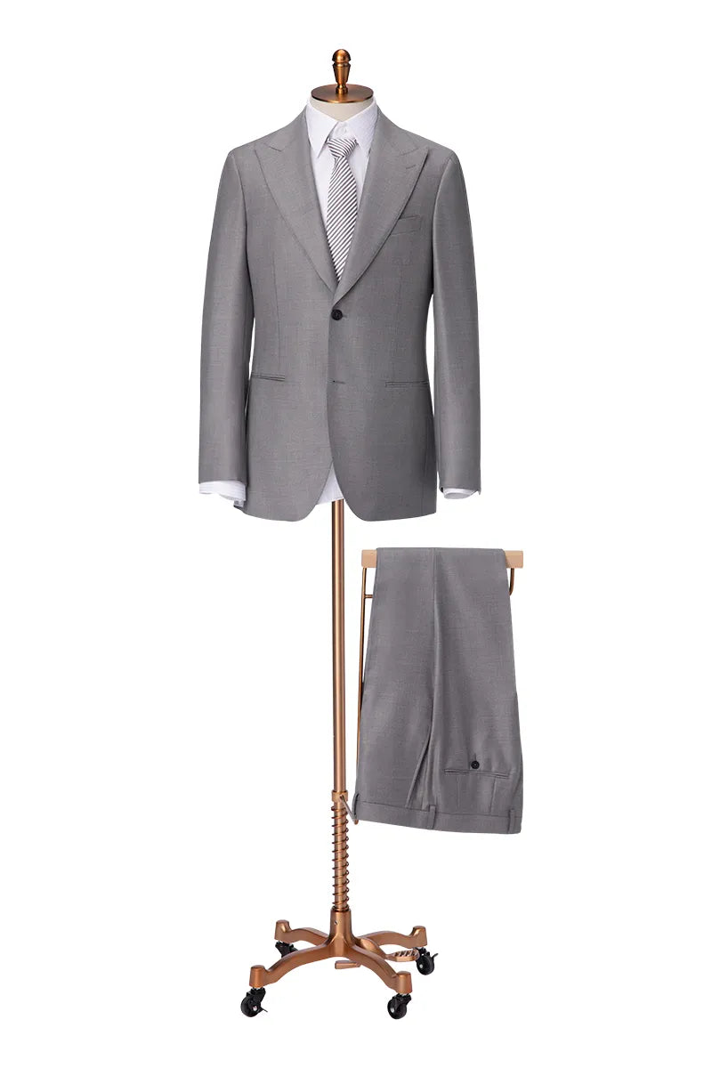 Light Gray Wool & Silk Suit (DAT8085)