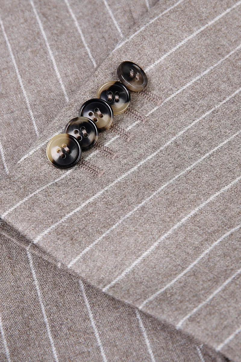 Taupe Pinstripe Executive Suit (DAY9174)