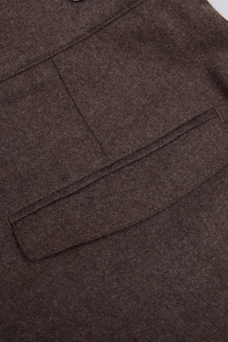 Mocha Brown Winter Business Suit (DAY9046)