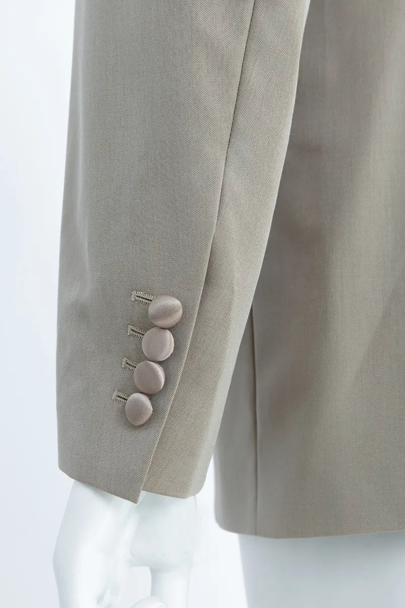 Champagne Satin Asymmetric Tuxedo
