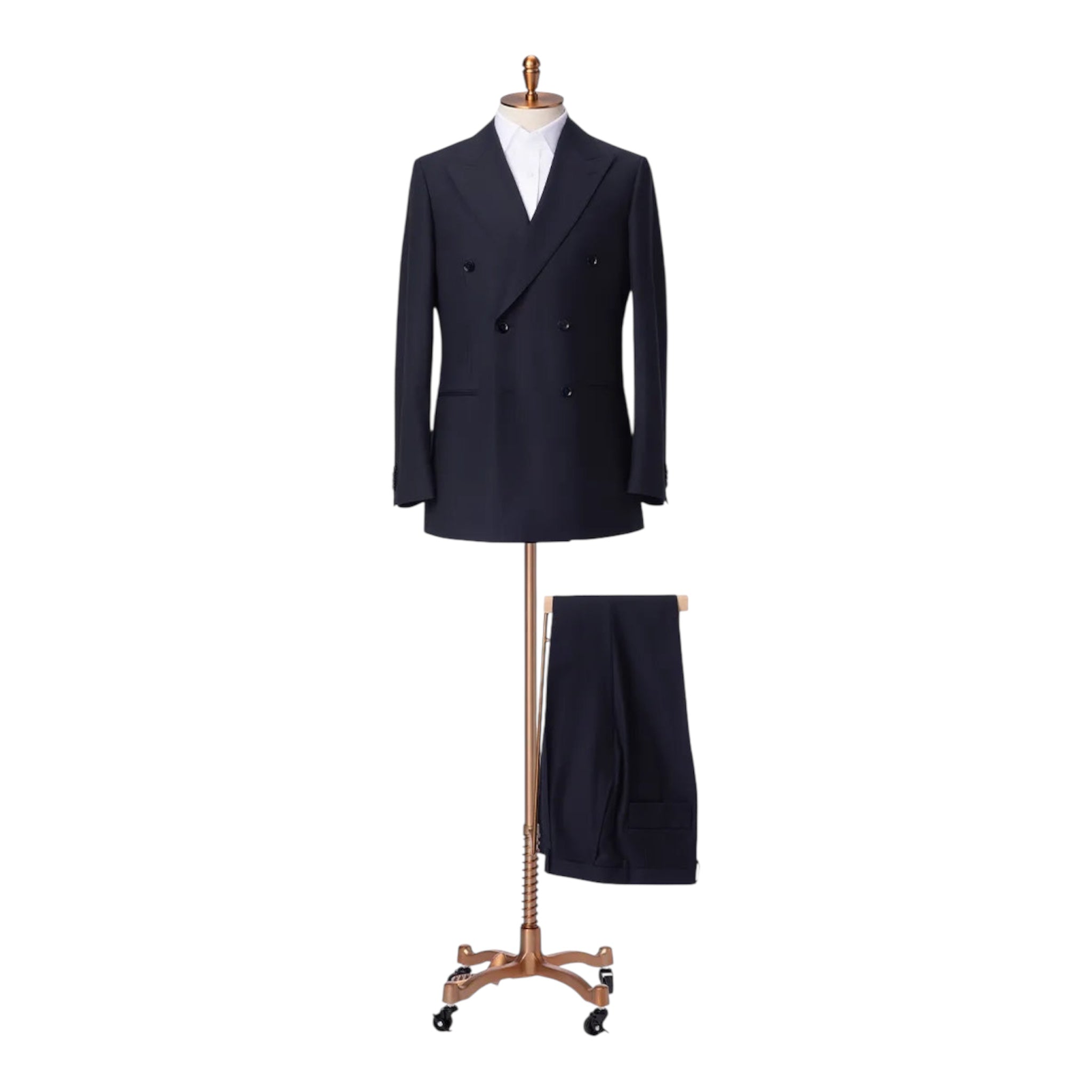 Business 5 Series Double-Breasted Navy Suit