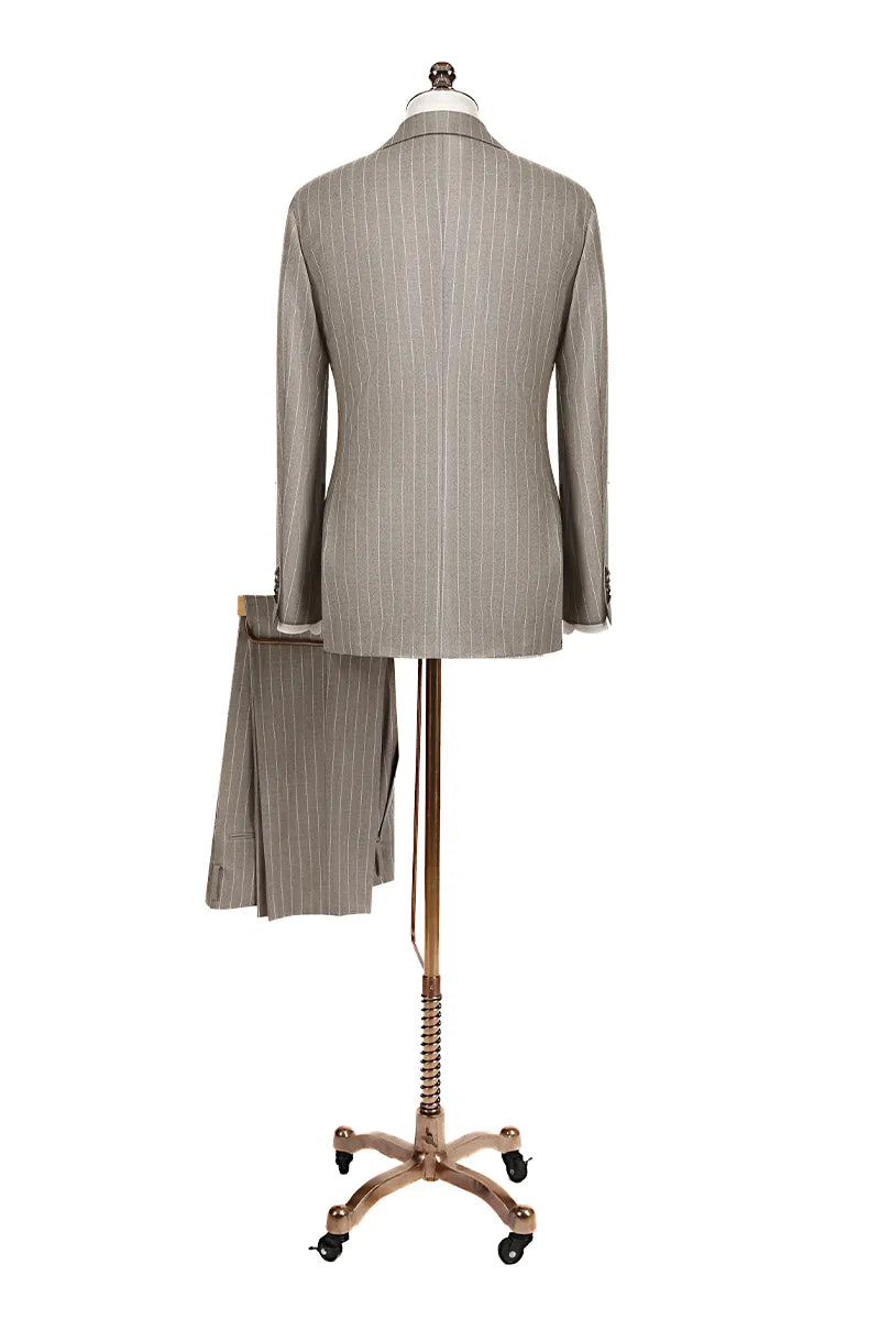 Taupe Pinstripe Executive Suit (DAY9174)