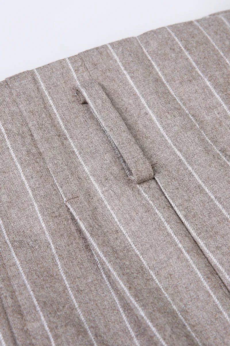 Taupe Pinstripe Executive Suit (DAY9174)