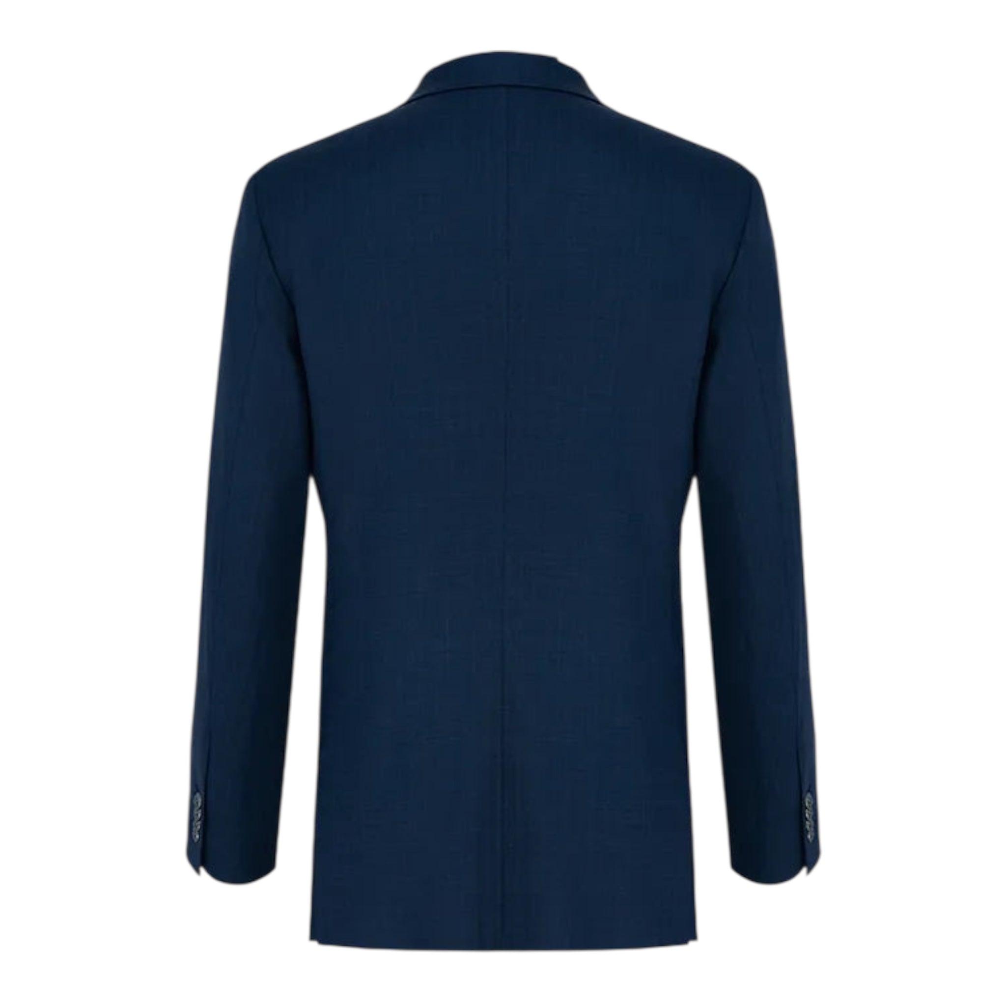 Navy Herringbone Double-Breasted Suit
