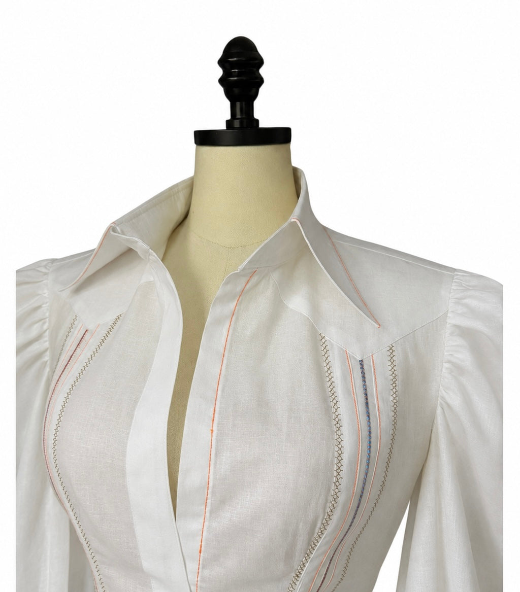 Mar de Lino Sheer Linen Chacabana Dress