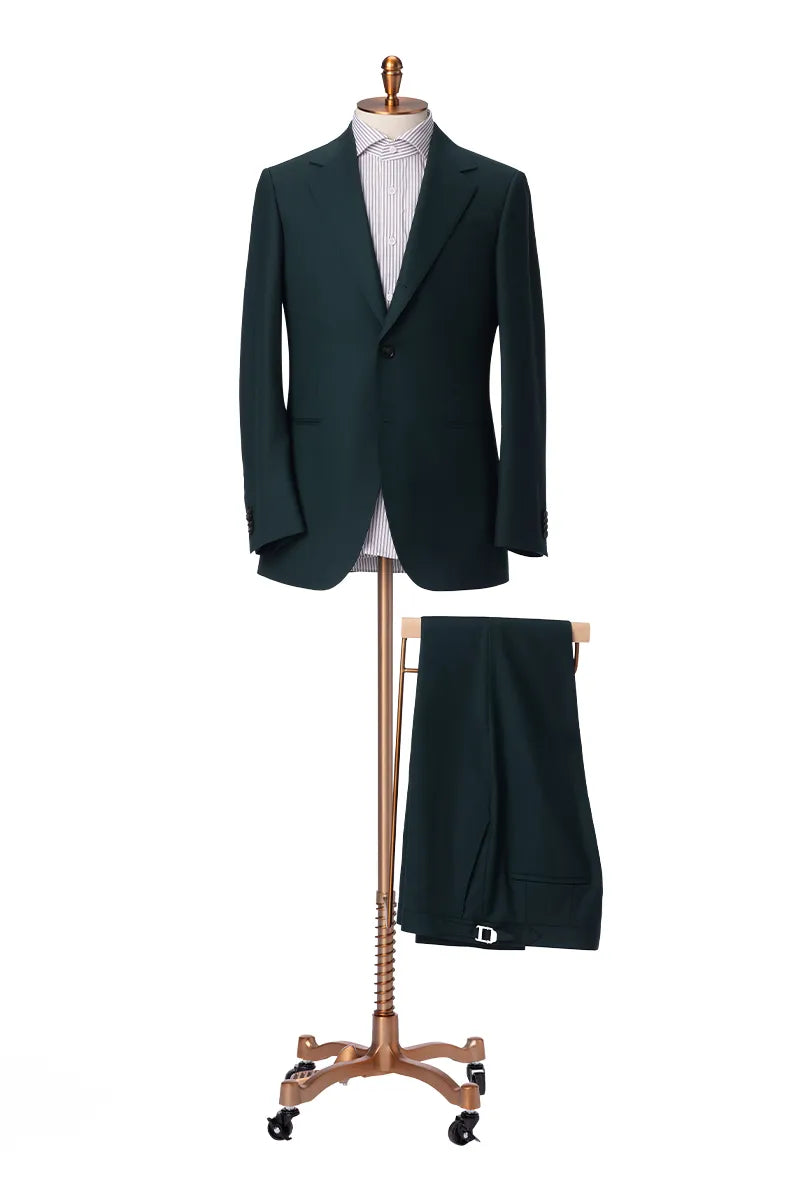 Forest Green Merino Wool Suit (DBU120A)
