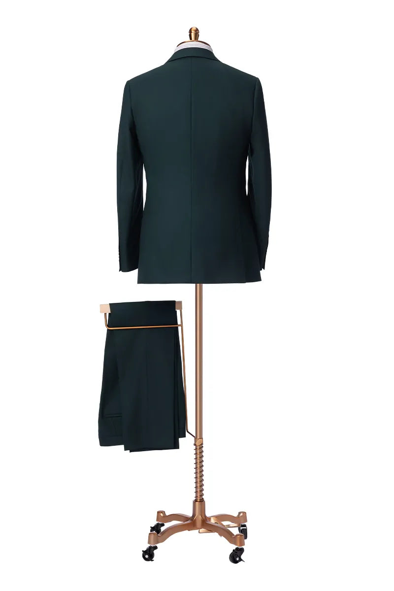 Forest Green Merino Wool Suit (DBU120A)