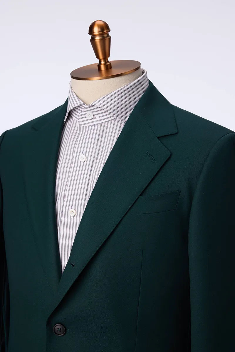 Forest Green Merino Wool Suit (DBU120A)