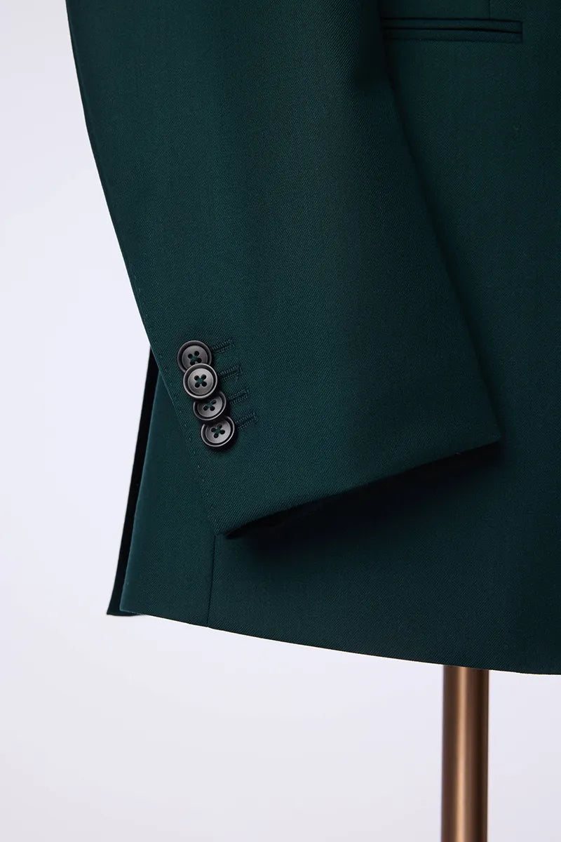 Forest Green Merino Wool Suit (DBU120A)
