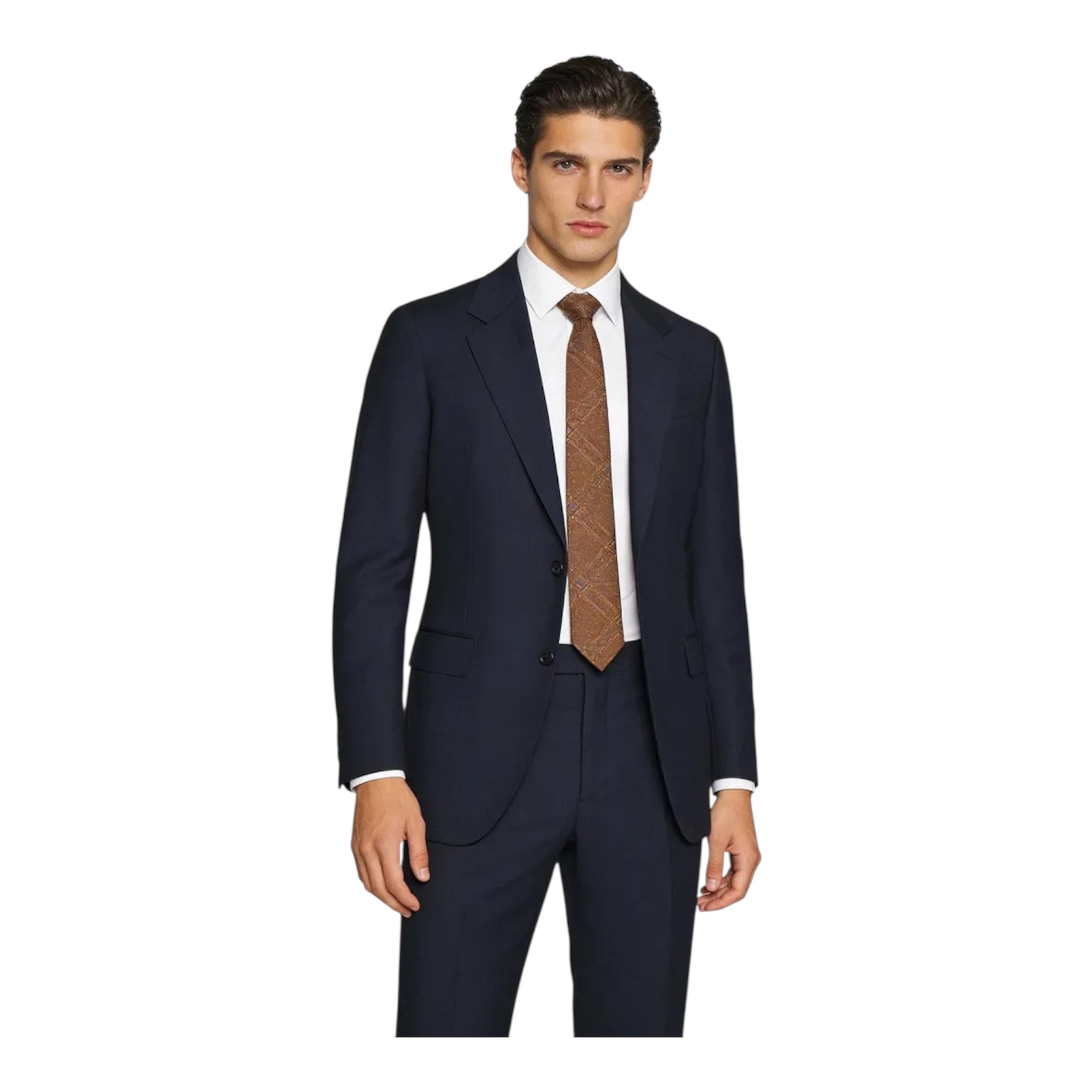Executive Navy Full Canvas Suit (DAY9144)