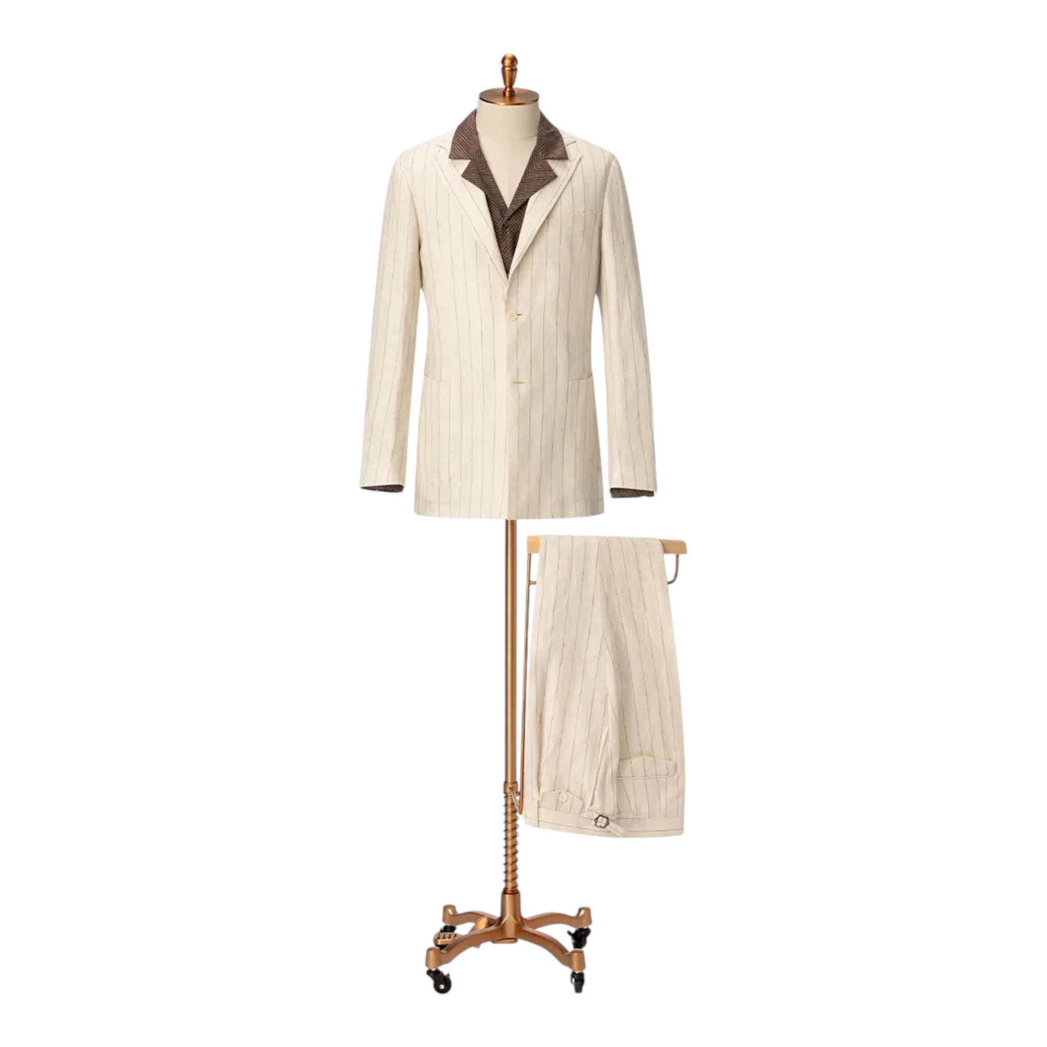 Ivory Pinstripe Summer Suit (DBV5637)
