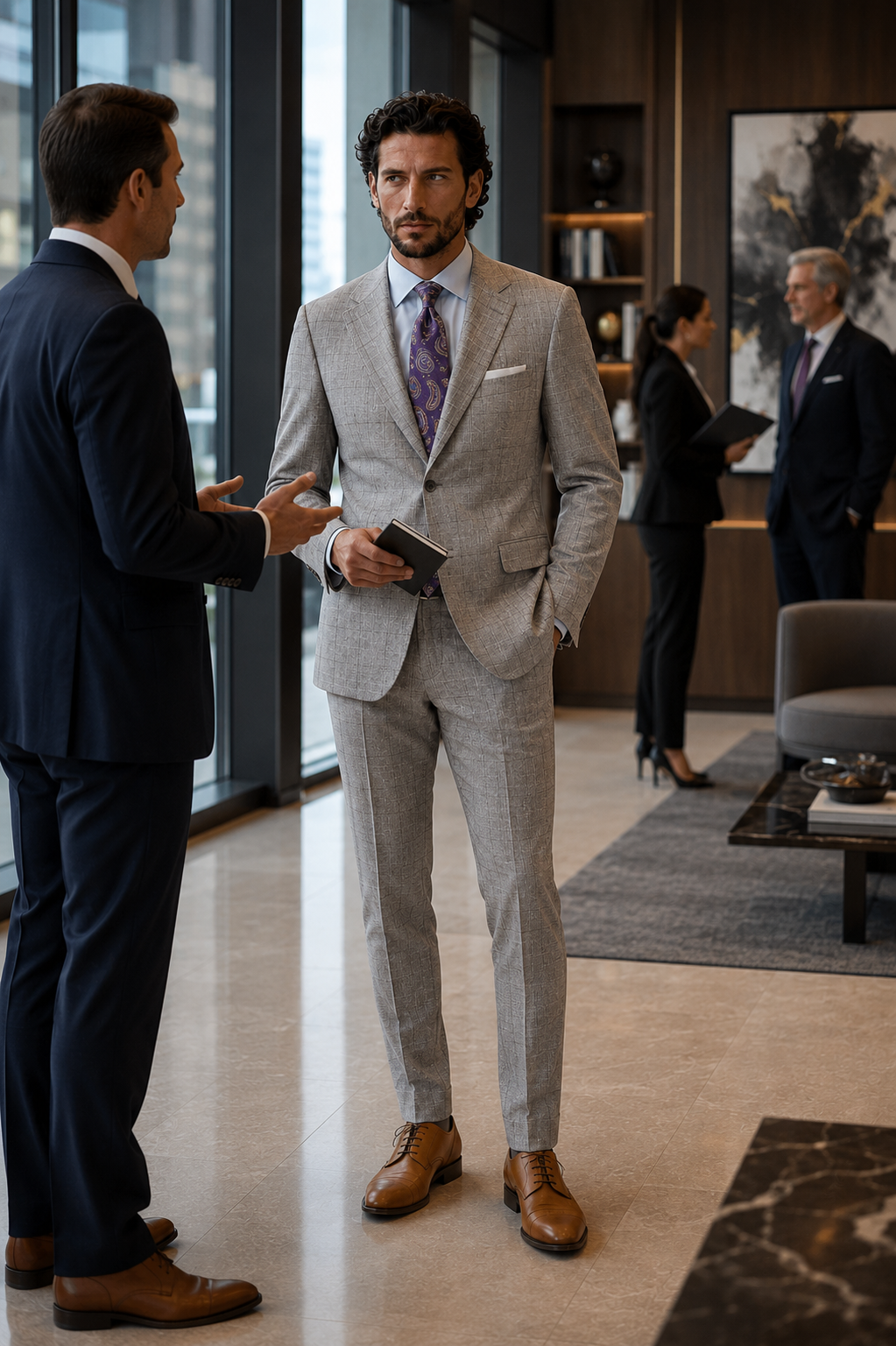 Ash Glen Plaid Suit (DAY9529)                  Spring & Summer