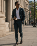Forest Green Merino Wool Suit (DBU120A)