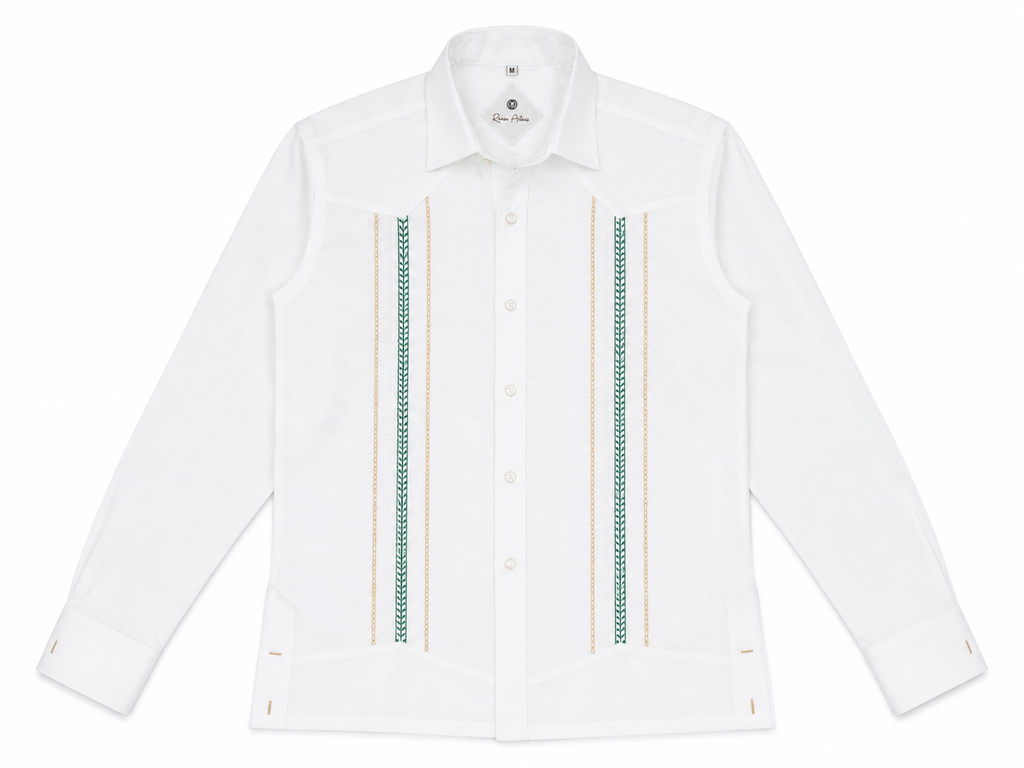 Mar de Lino – Embroidered Linen Two-Piece Outfit