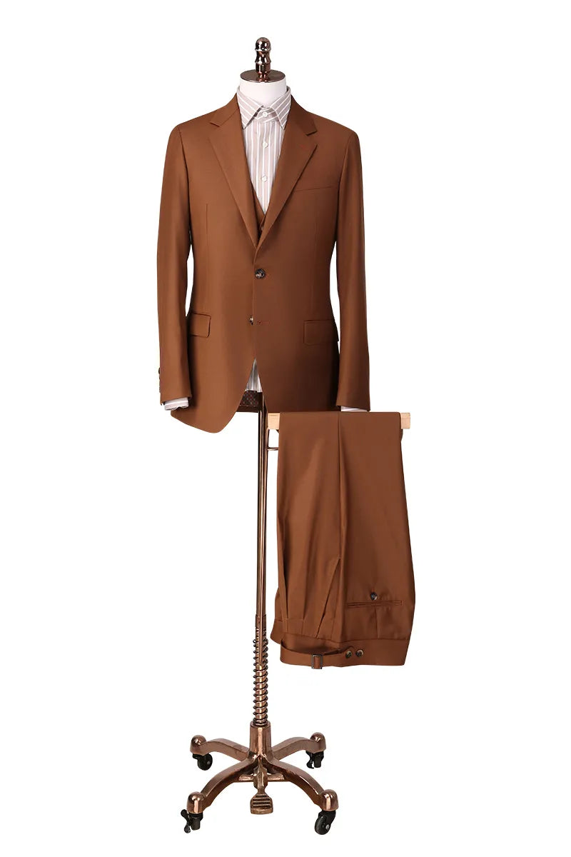 Caramel Australian Wool Business Suit. (DBV2468)