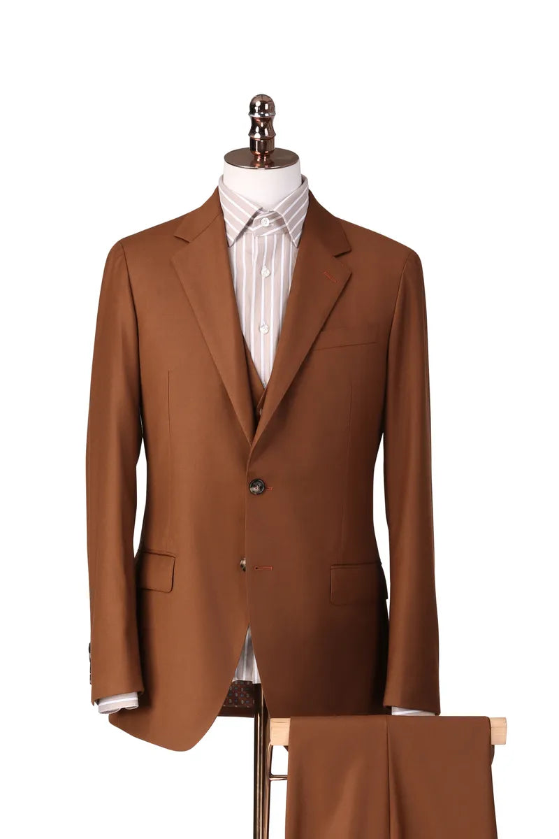 Caramel Australian Wool Business Suit. (DBV2468)