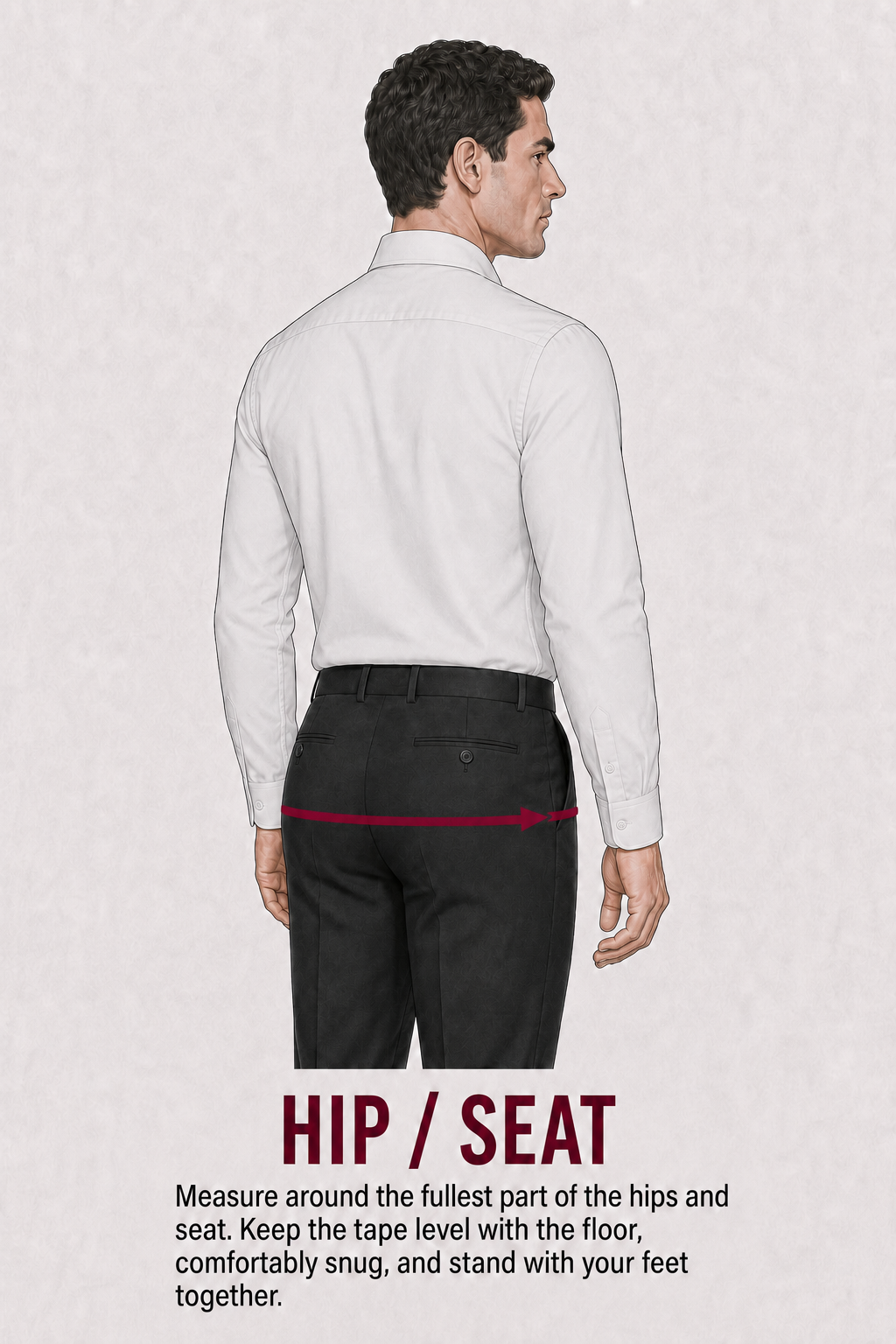 How to measure seat and hips