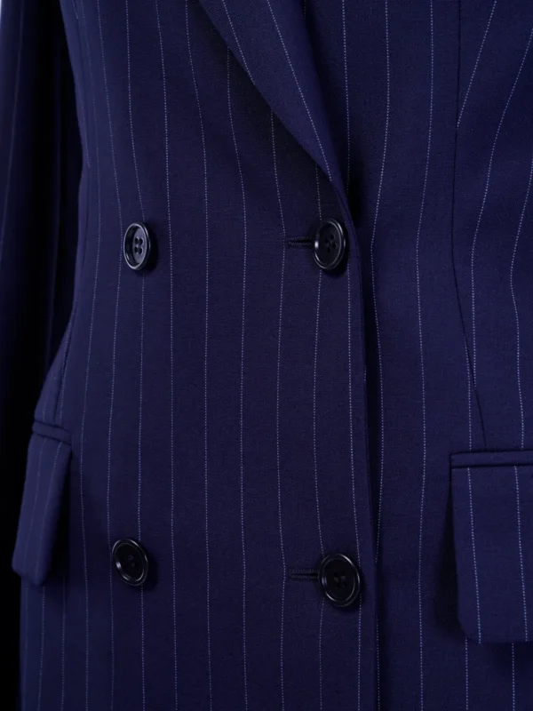 A close up of the buttons on a suit jacket