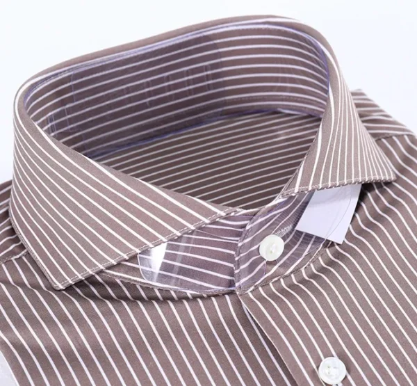 A close up of the collar on a shirt