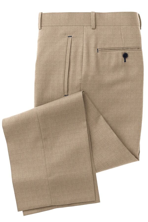 A pair of pants that are tan colored.