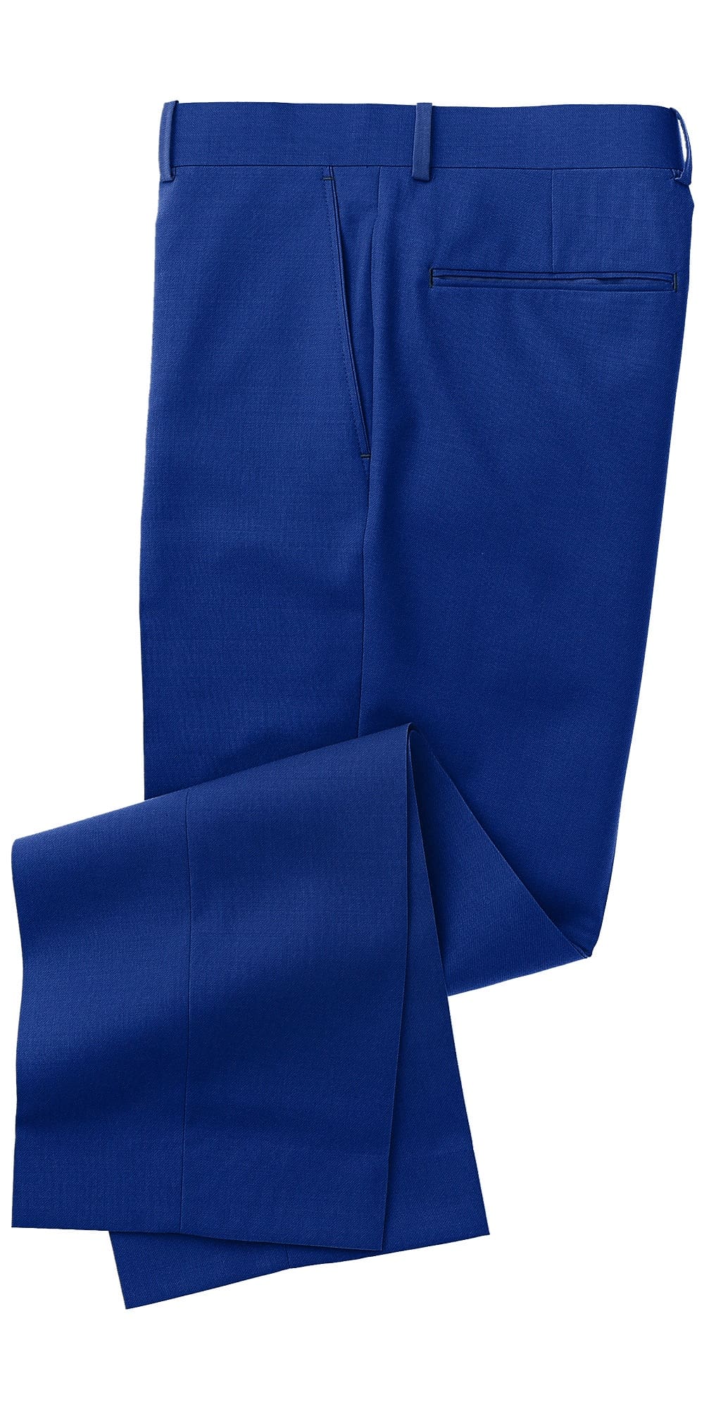 A pair of blue pants are shown.